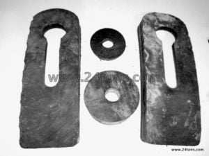 rubber disc keyhole fishing chain bag