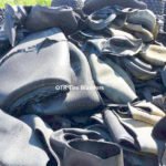 Scrap tire curing bladders