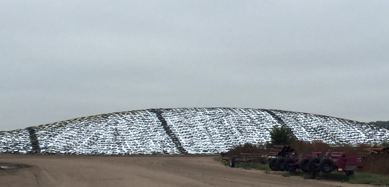 Bunker cover weights Nylon Bias tire sidewalls silage covers tire ringsBias ply silage covers