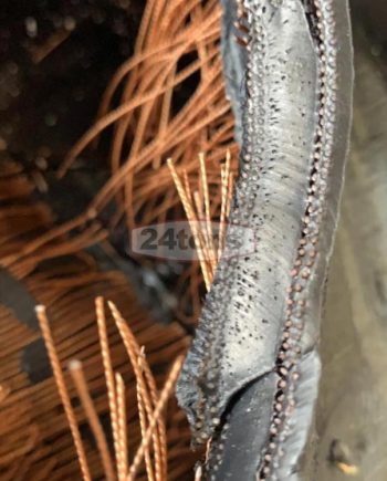 Tire Fabric cord fused with uncured rubber friction