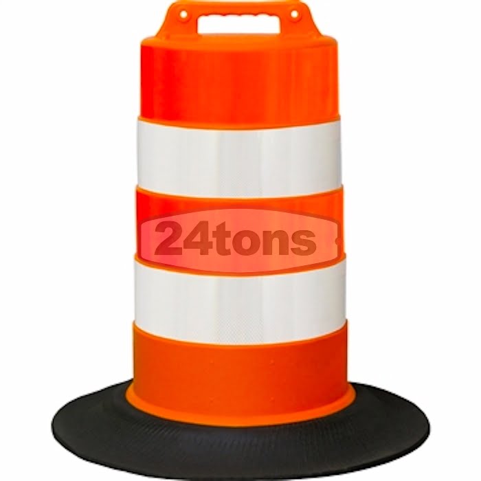 24tons.com 22.5 ID Traffic Barrel Weight